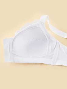 Bralution Plus Size Women's Lace Casual Everyday Bra - White - View 12