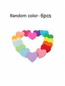 Heart Sticky Notes, Colorful Fluorescent Self-Adhesive Memo Pads Love Shape Notepads Random Color - multicolor - View 10