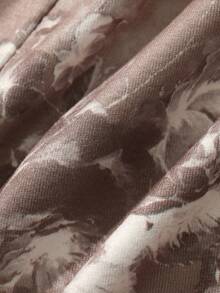 DAZY Gaun Tidur Wanita Elegan Motif Bunga Model Ekor Duyung - Khaki - View 7