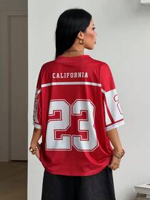 Coolane 女款春夏 Y2K 街頭風服飾 - 紅色 - 查看 2