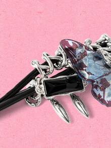 Popjeli A Bohemian Exaggerated Personalized Butterfly Tassel Pendant Necklace - Multicolor - View 8