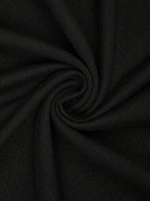 Sweetra Plus Size Women's Soft Matte Solid Color Polka Dot Skirt, High Waist Ruched Design Mermaid Tail Skirt, Body-Hugging Slim Fit Hip-Flattering Concealing Flattering Height-Enhancing Elegant Drape Versatile Skirt, High Waist Ruched Mermaid Tail Skirt, Solid Color Polka Dot Slim Fit Hip-Flattering Skirt - Black and White - View 8