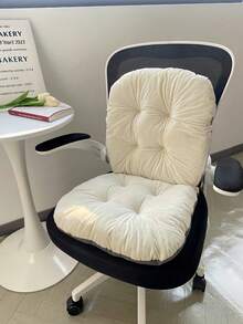 1PC Thickened Back Cushion With Backrest Support For Office Chair Long Sitting Comfort Ergonomic Lumbar Support Pad For School Home Study Back To School Supplies Computer Chair Seat Cushion - multicolor - View 10