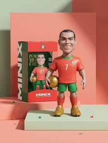 Minix Collectible Figurines 2026 World Cup Gift Minix Portugal Number 7 Figure PVC Collectible Football Fan Memorabilia - Red - View 1