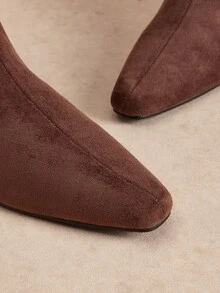 Rosivie Women's Mid-Calf Boots - Dark brown velvet - View 5
