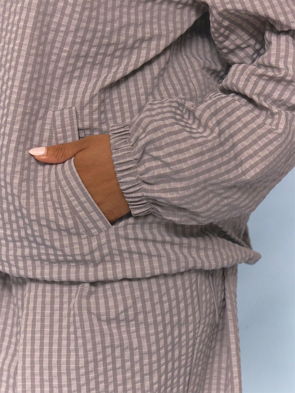 Plus Size Striped Funnel Neck Jacket Vacation Holiday Elegant Girly Everyday Cute Soft Social Fall