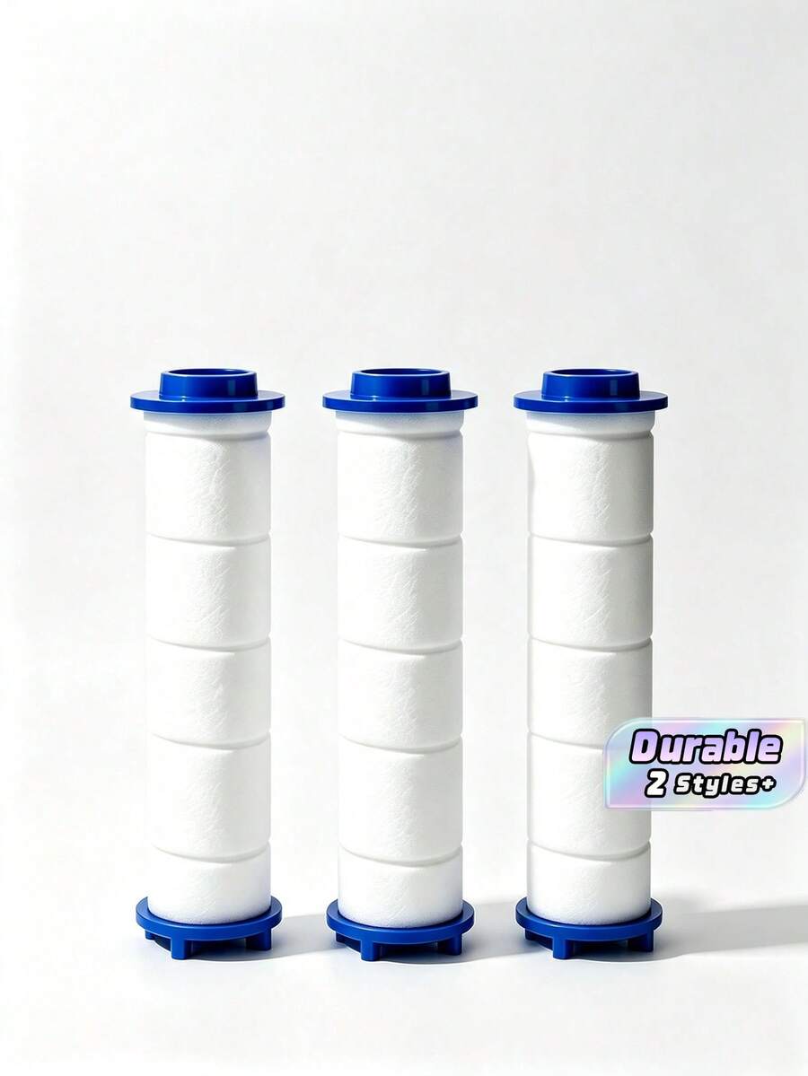10/30 Shower Head Filter Cartridges – PP Spa Cotton Filter – Shower Water Purification – Bathroom Accessories – Rectangular Shape – Made Of Spa Cotton – Complete Set - Shower Filter - View 1