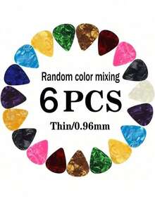 6-50pcs Boxed 0.46mm Sailulu Guitar Picks Pattern Random Ship Cartoon Pick Suit For Guitar Ukulele Bass Musical Instrument Performance Accessories - Multicolor - View 10