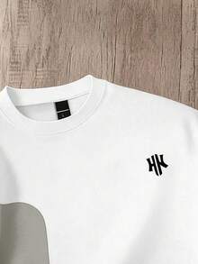 Daypath Men's Contrast Color Round Neck Short Sleeve Casual T-Shirt, Versatile For Daily Wear In Summer - Multicolor - View 3