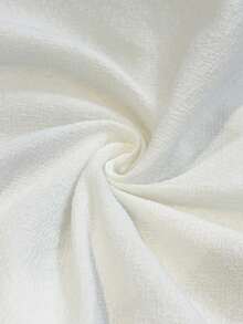 SHEIN Casual Solid Color Shirt, Versatile For Summer - White - View 7