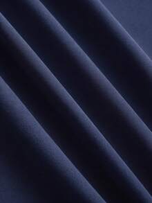 Rometta Plus Size Women's Casual Solid Color Long Skirt, Versatile For Daily Work - Navy Blue - View 5