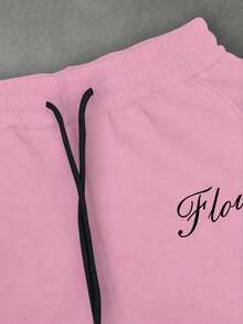 Manfinity EMRG Men's Casual Floral Print Sweatpants - Pink - View 6