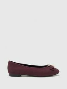 CUCCOO BIZCHIC Flat Slip-On Fashion Loafers For Women Spring Shoes Spring Break Easter For Christmas Spring Shoes - Full burgundy - View 3