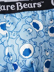 SHEIN X Care Bears 男士字母腰帶休閒四角內褲 - 藍色 - 查看 3