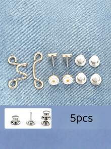 Fixed Button, Waist Button, Needle-Free Button, Suitable For Pants, Sewing-Free Button Telescopic Waist Expansion Button, Detachable Button, Waist Jeans Button Adjustment Button. - multicolor - View 7