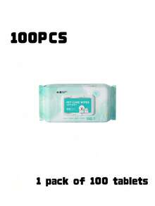 100PCS Pet Care Wipes For Cats Dogs Antibacterial Deodorizing Pure Water Alcohol Free Gentle Clean For Licking Paws Anus Daily Hygiene - View 10