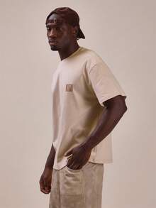 Oversized Graphic "Musero Mustang" Crew Neck Tshirt Spring Summer Essentials - White - View 3