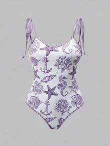 Swim Oasis 26SS 春夏度假風 魚骨 BOHO 風格 一件式泳衣附短褲 2 件套裝 - 彩色 - 查看 7