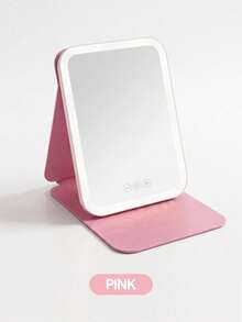 JMMO Portable Foldable LED Makeup Mirror, Dimmable Light Travel Cosmetic Mirror With PU Leather Cover, Back To School Essential - Multicolor - View 8