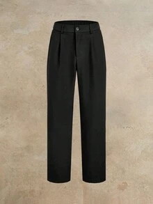 HIMLAND 男士優雅高貴3D花卉裝飾鈕扣長袖夾克與長褲套裝，黑色夏季婚禮正式西裝套裝 - 黑色 - 查看 11