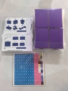 1件新式鑽石畫收納架附抽屜，翻蓋式鑽石篩盤組合套裝，手工DIY鑽石點鑽珠收納工具盒 - 多色 - 查看 10