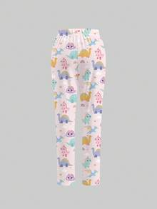 TaskEZ 2 Pieces Scrub Uniform Set With Cute Dinosaur Print, Suitable For Work Commute And Pet Hospital - Multicolor - View 4