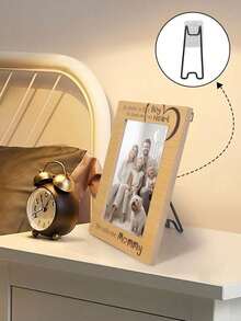1SET Stainless Steel Frame Stand - Self-Adhesive Adjustable 14.99-25.91cm Black Bohemian Style Durable Metal Display Rack, Suitable For Artwork, Photos, Home Decor And Exhibition, Minimalist Design, Sturdy Structure - multicolor - View 3