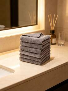 Face Towels Suitable For Daily Family Use - Dark Grey - View 7