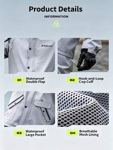 SHEIN Unisex Adult Separate Rain Jacket & Pants Set, Full Body Heavy Rainproof Motorcycle Riding Rain Suit With Adjustable Hood, Full Coverage Waterproof Rain Gear For Work, Travel & Outdoor Activities - Men's and women's styles - View 13