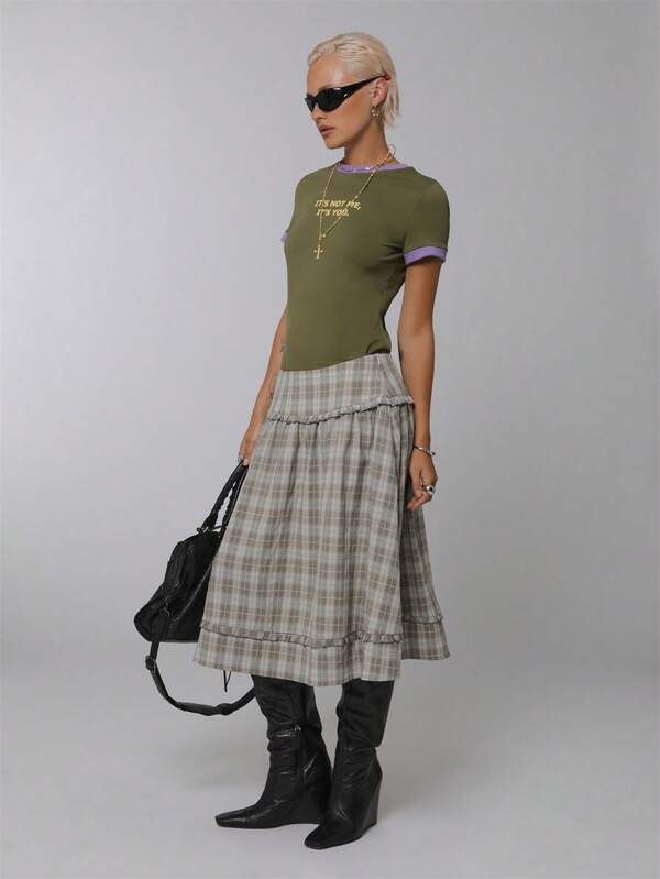 COUREZ / Y2K Cute Skirts For Women Flowy Skirts Summer Outfits Falll Bottoms For Women Fall Clothes Autumn Outfits