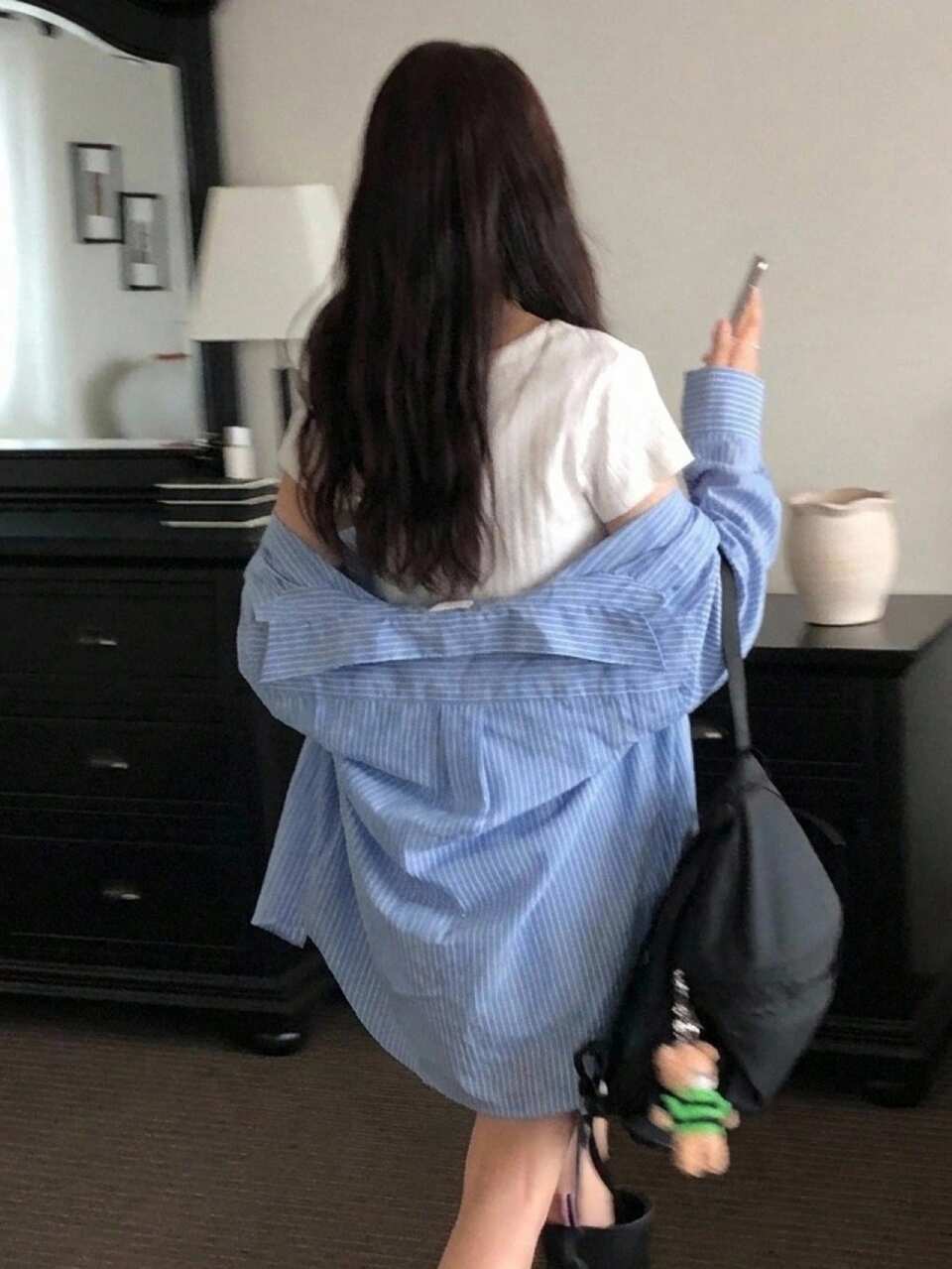 Women's Loose Colorblock Striped Long Sleeve Lapel Casual Vacation Spring Autumn Blouse Shirt
