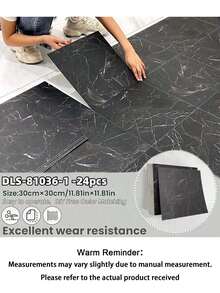 12/24PCS Matte Self-Adhesive Vinyl Marble Floor Tiles,Thickened Wear-Resistant,Easy Installation, Suitable For Bedroom,Living Room,Shopping Mall,Office Building,Modern Floor Sticker,Anti-Slip Floor Sticker,PVC Self-Adhesive Wall Sticker - multicolor - View 29