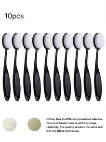 10 Pack Multi-Functional Ink Blending Brushes, Precision Flat Tip Brushes For Artists, DIY Crafts And Card Making Projects - Black - View 11