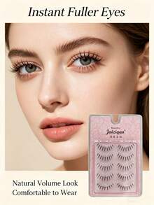 5 Pairs Japanese Manga Style False Eyelashes, Spiky Anime Lashes With Clear Thin Band, Naturally Curved Tips For Cute Dolly Eye Look, Eyelash Set For Beginners, Daily Makeup & Cosplay Anime Looks - View 5