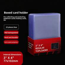 100/25/20/10 Hard Plastic Card Sleeves, Suitable For Baseball Cards, Trading Cards, Sports Cards, Etc., 3 X 4 Inches Transparent PVC Material, Holiday Gift - multicolor - View 9