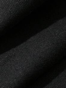FRIFUL Women's Bow Decor Casual Versatile Daily Denim Jacket - Black - View 8