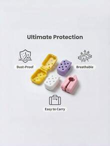1個/4個 3D列印牙刷頭蓋，適用於電動牙刷頭，通風防塵保護蓋，便攜旅行收納盒，適合浴室與露營使用 - A - 查看 5