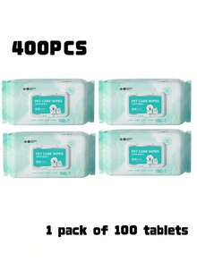 100PCS Pet Care Wipes For Cats Dogs Antibacterial Deodorizing Pure Water Alcohol Free Gentle Clean For Licking Paws Anus Daily Hygiene - View 12