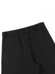 Manfinity Mode Men's Button Pocket Business Mature Suit Pants - Black - View 7
