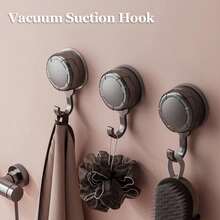 3/6 Pcs Heavy-Duty Suction Cup Hooks – Organizer For Bathroom & Bedroom, Sturdy & Stable, Drill-Free, Easy To Install, High Load Bearing Capacity, Multi-Purpose Wall Storage Hooks, Firm Suction, Tidy Bathroom Storage - multicolor - View 16
