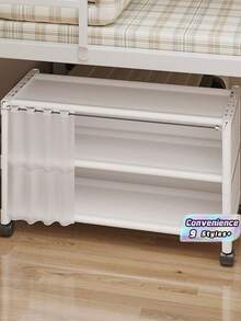 Simple Shoe Rack For Home, Space-Saving Storage Narrow Shoe Cabinet, Multi-Functional Dust-Proof Shoe Cabinet With Wheels, Multi-Layer Dormitory Shoe Cabinet - Multicolor - View 1