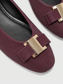 CUCCOO BIZCHIC Flat Slip-On Fashion Loafers For Women Spring Shoes Spring Break Easter For Christmas Spring Shoes - Full burgundy - View 4