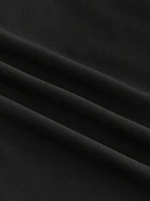 AXEPEAK Men's Fashion Versatile Solid Color Wide Leg Pants - Black - View 5