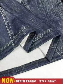 IslaSuriya Kamisol Kasual Wanita dengan Motif Efek Denim - MultiWarna - View 4