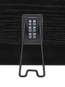 1SET Stainless Steel Frame Stand - Self-Adhesive Adjustable 14.99-25.91cm Black Bohemian Style Durable Metal Display Rack, Suitable For Artwork, Photos, Home Decor And Exhibition, Minimalist Design, Sturdy Structure - multicolor - View 7