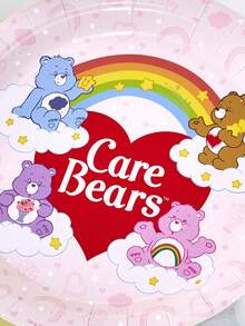 SHEIN X Care Bears Gelas Kertas Sekali Pakai, Piring Kertas, 10 Buah Masing-masing - MultiWarna - View 5