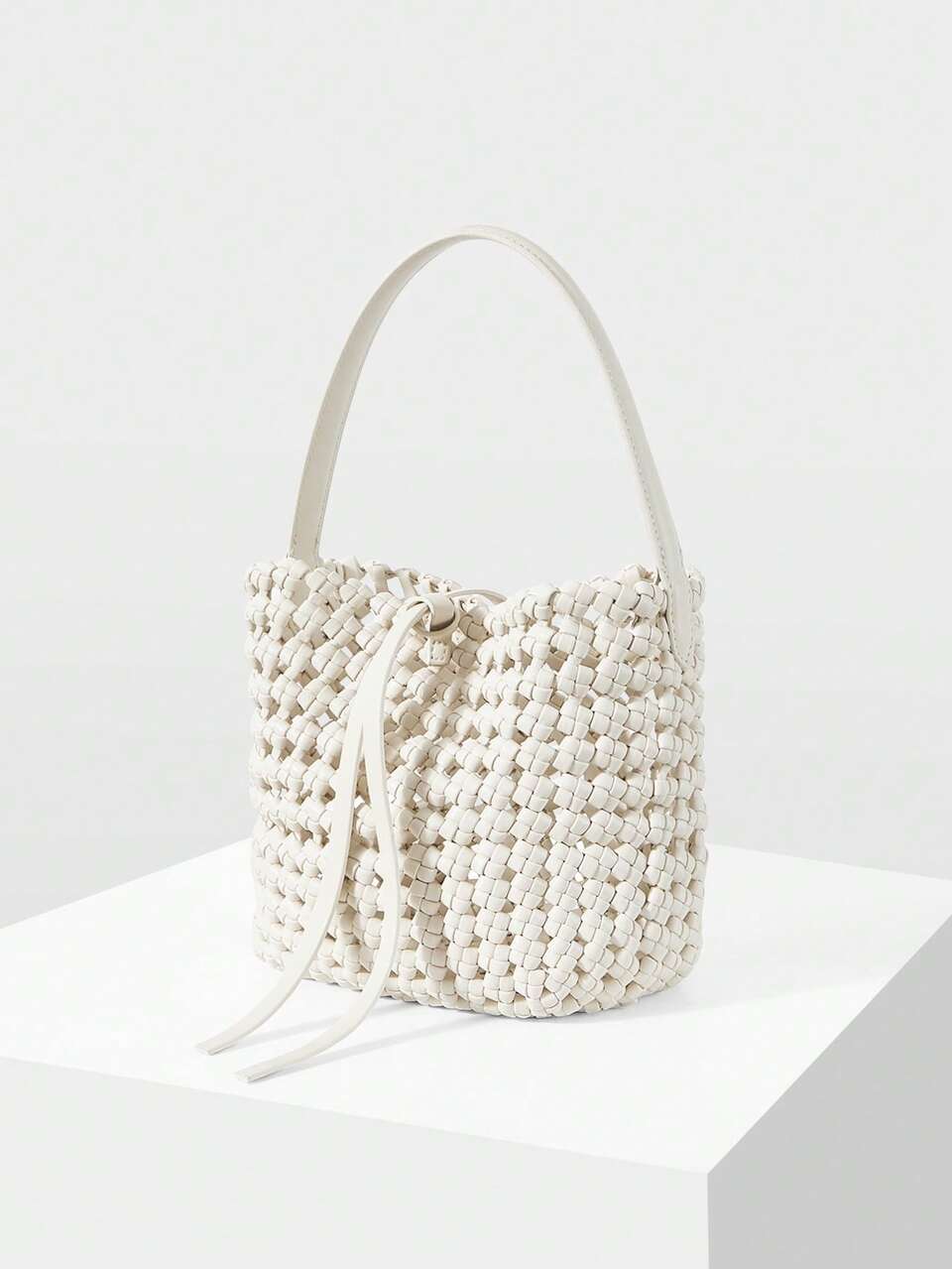 MOTF WOMEN'S SHOULDER BAG, STYLISH WOVEN HOLLOW HANDBAG