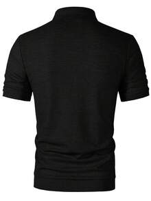 Manfinity Homme Men's Colorblock Casual Commute Short Sleeve Polo Shirt - Multicolor - View 2
