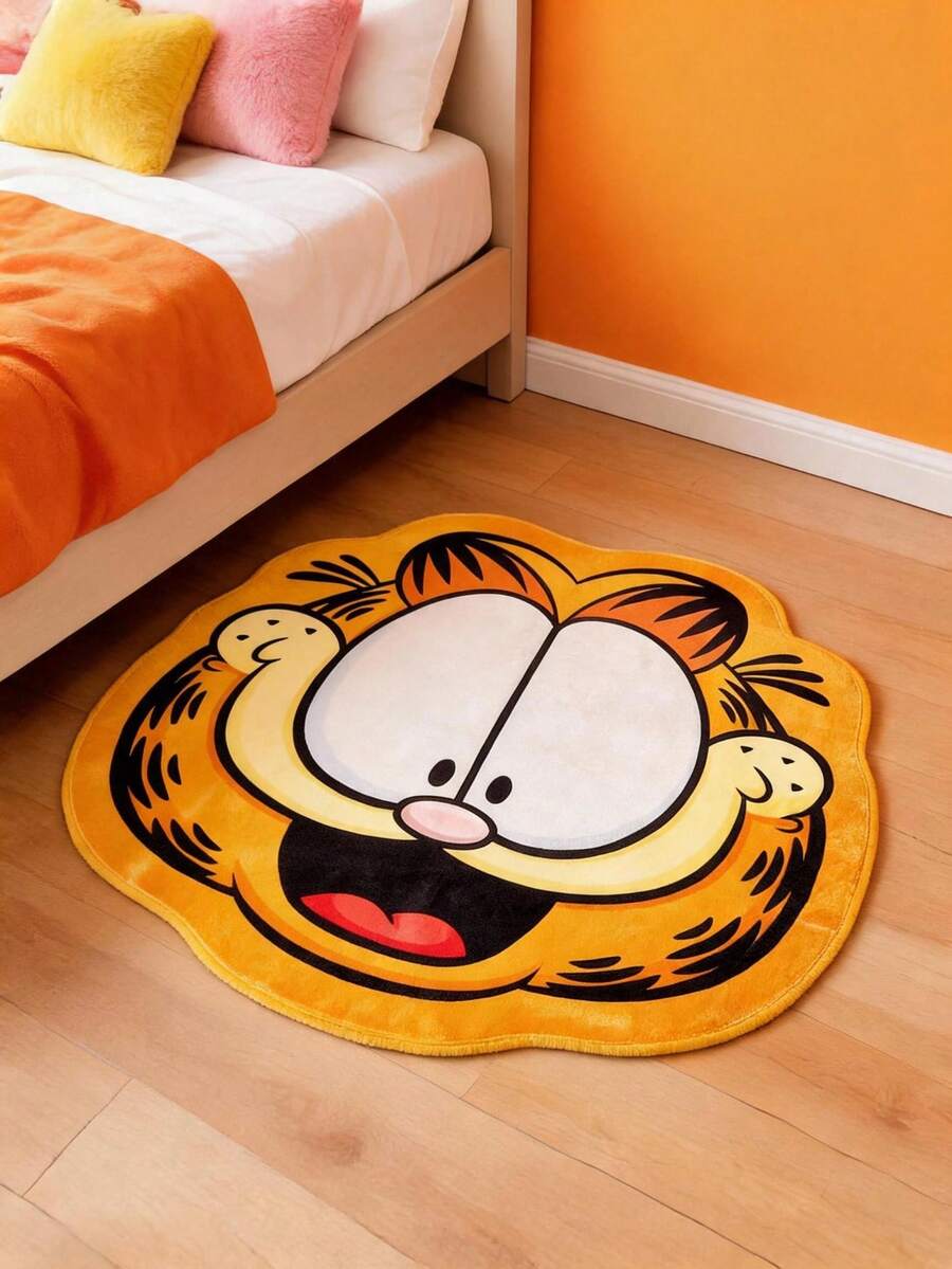 GARFIELD | POKOJA LAND 1 Stück Teppich – Lizenzierte Cartoon Bodenmatte, weicher Plüsch Heimdekoration - Garfield - Übersicht 1