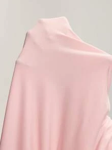 Cheriluna Maternity Elegant Solid Color Halter Neck High-Low Dress For Pregnant Women Party - Pink - View 6